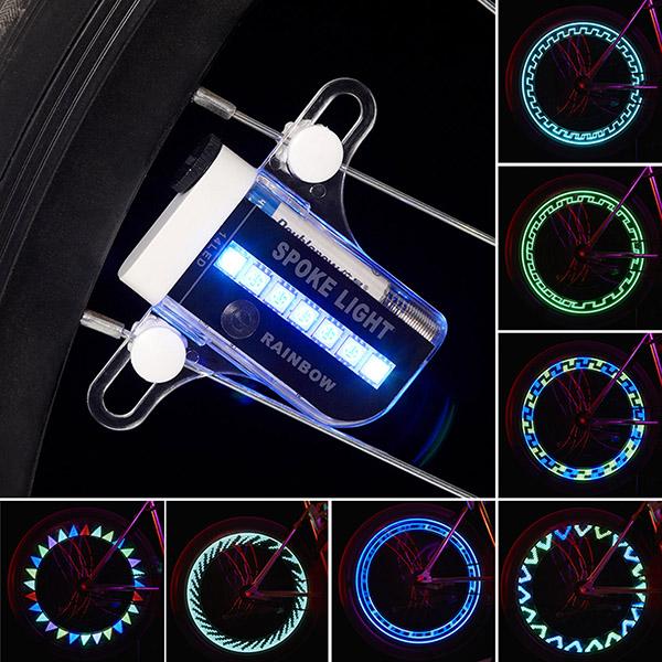 2 Pcs Bike Wheel Tire Light