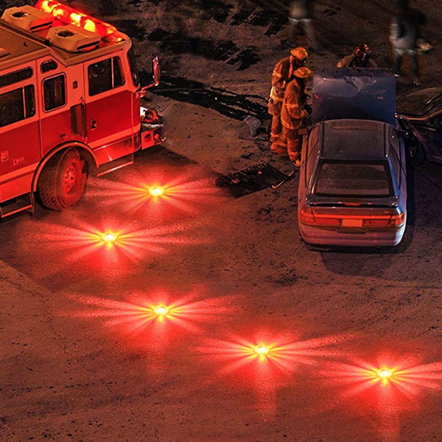 2 Packs LED Road Flares Flashing Warning Light