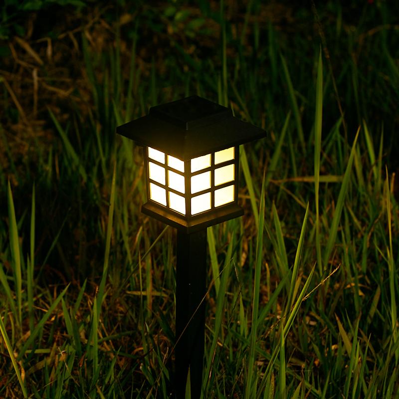 2 Packs Solar-Powered Japanese Style Garden Lamps