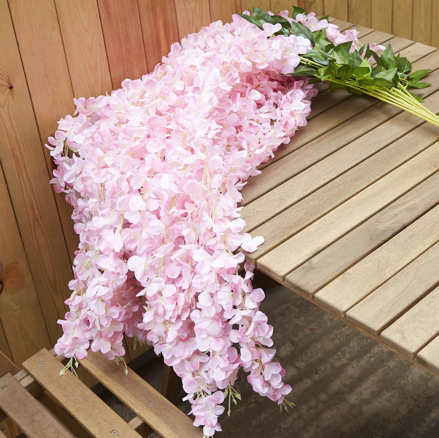 15 Strands Hanging Silk Wisteria Flower