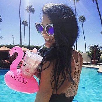 2 Pack - Floating Flamingo Drink Holder - It's Pool Time! - Next Deal Shop
 - 3