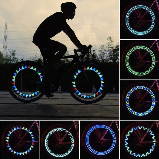 2 Pcs Bike Wheel Tire Light