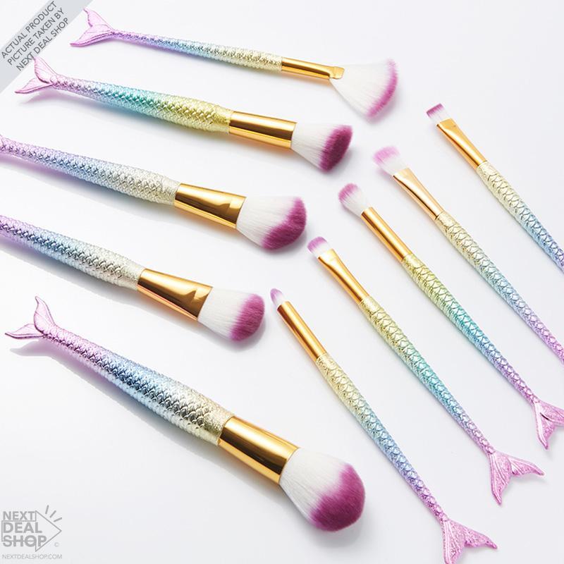 10 Pcs Mermaid Make Up Brush