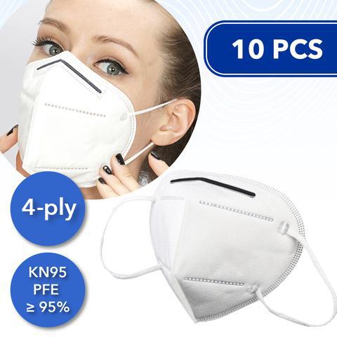 10 Pcs Disposable Face Masks (KN95)