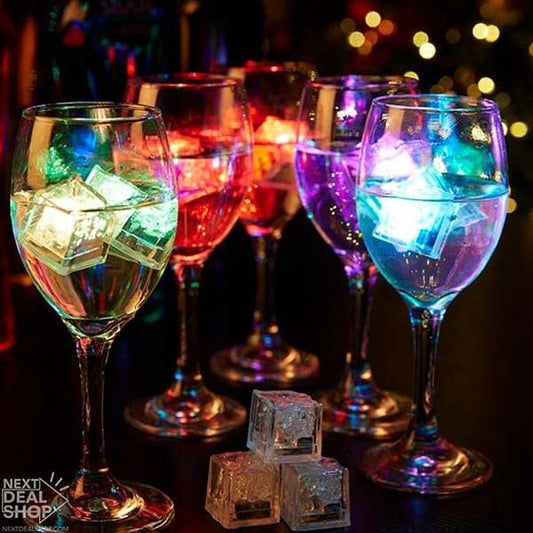 12 Pcs LED Water Activated Ice Cubes