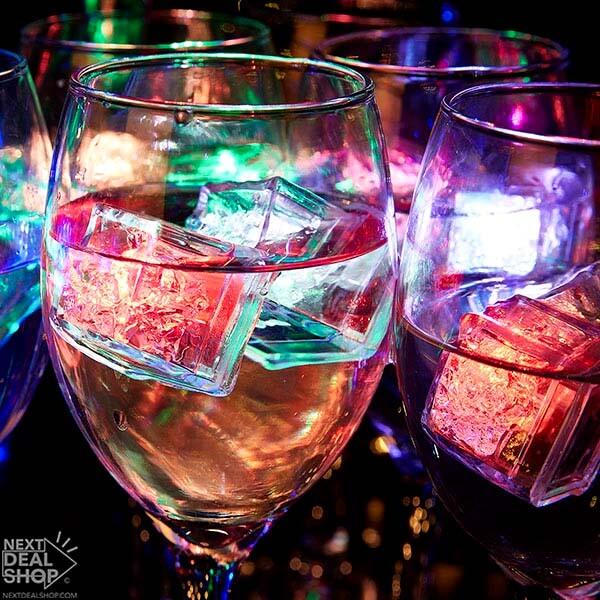 12 Pcs LED Water Activated Ice Cubes