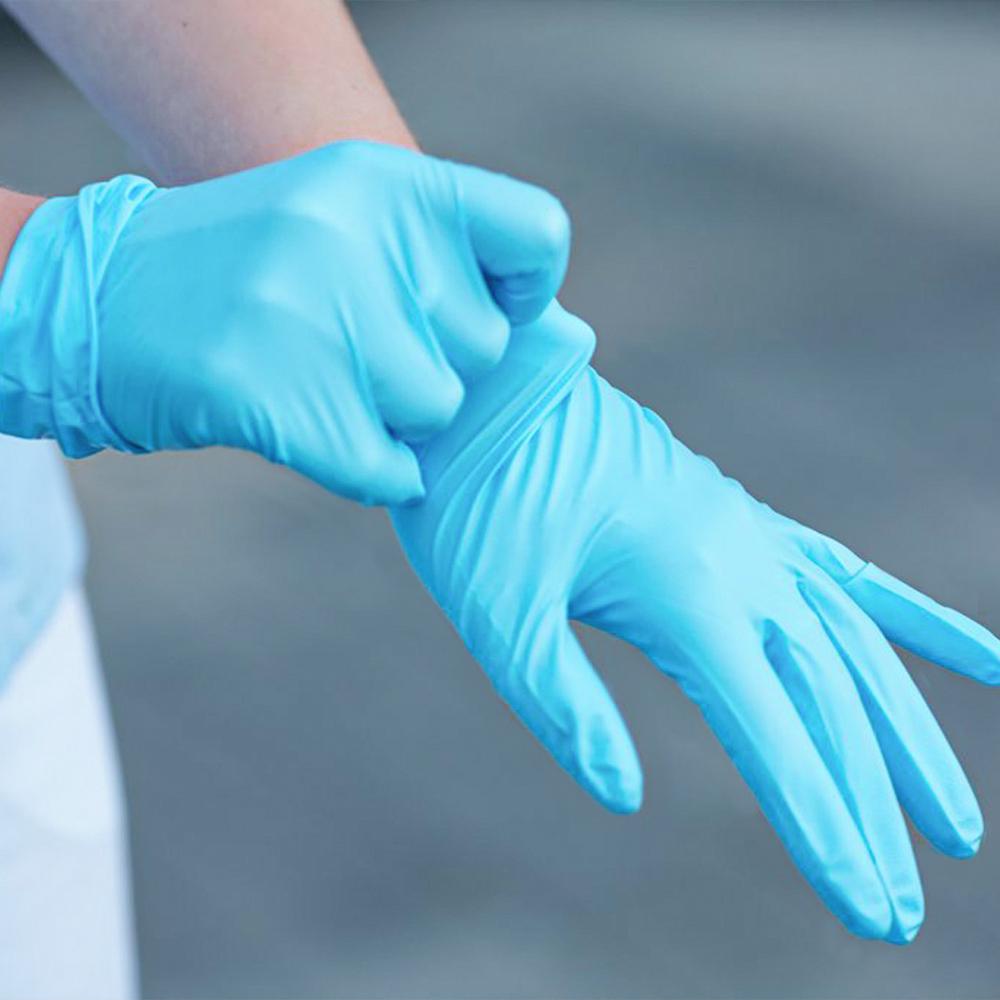 100 Pcs Disposable Durable Nitrile Gloves