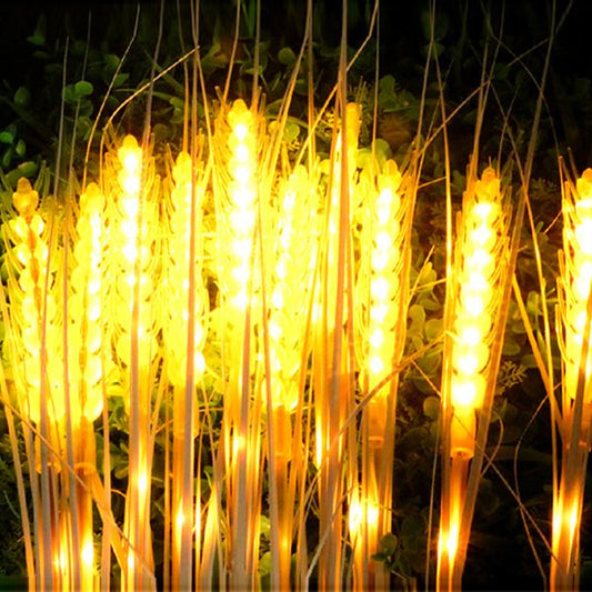 10Pcs LED Wheat Light Stakes Set