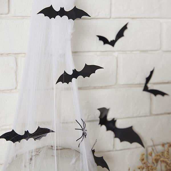 12 Pcs 3D Bat Decoration Wall Sticker