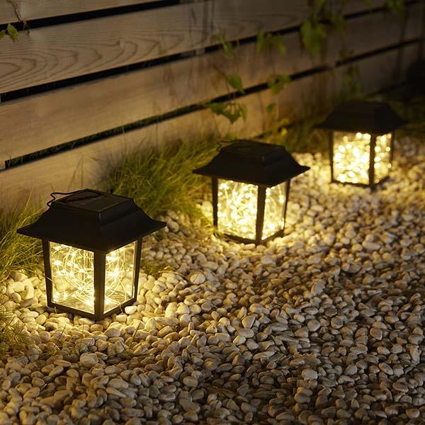 2 in 1 Solar-Powered Copper Wire LED Lantern Light