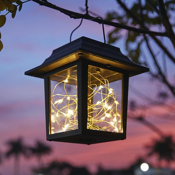 2 in 1 Solar-Powered Copper Wire LED Lantern Light