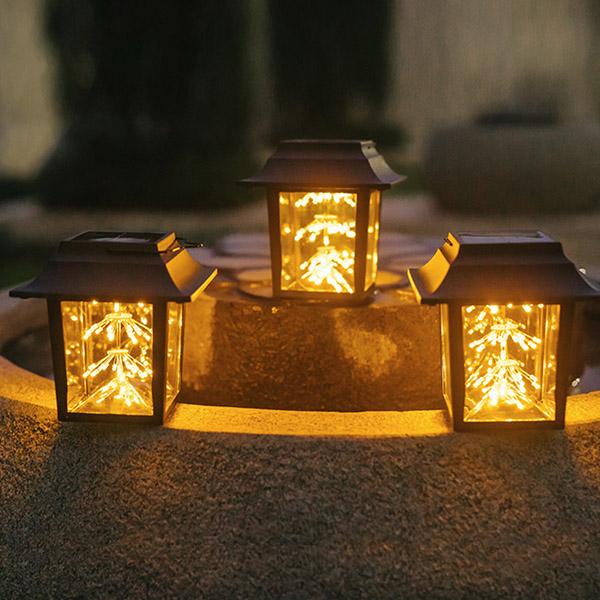 2 in 1 Solar-Powered Copper Wire LED Lantern Light