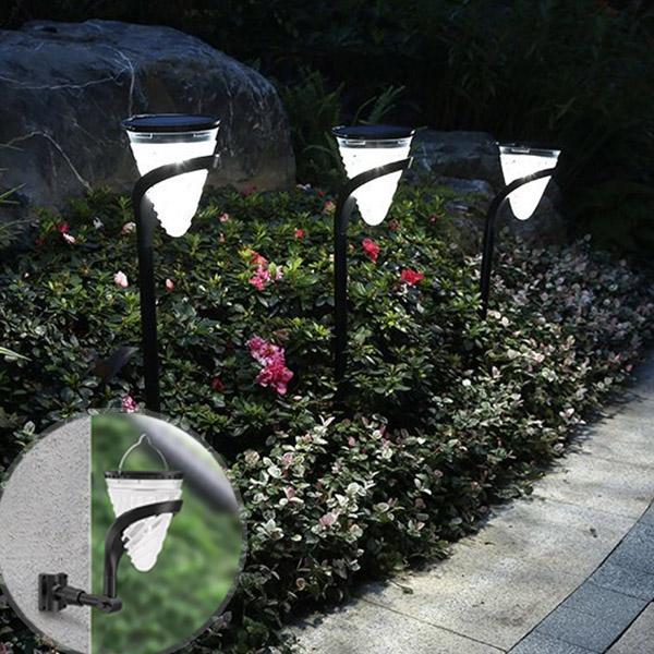 2 in 1 Solar-Powered Landscape And Wall Light