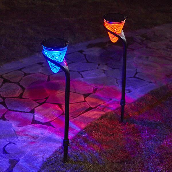 2 in 1 Solar-Powered Landscape And Wall Light