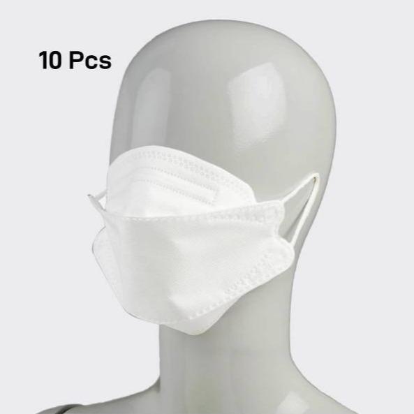 10 Pcs 3D-Fit Disposable Face Masks (KN95) (comparable to N95/ EU FFP2)